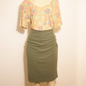 Olive Green Cassie Lularoe Skirt Large